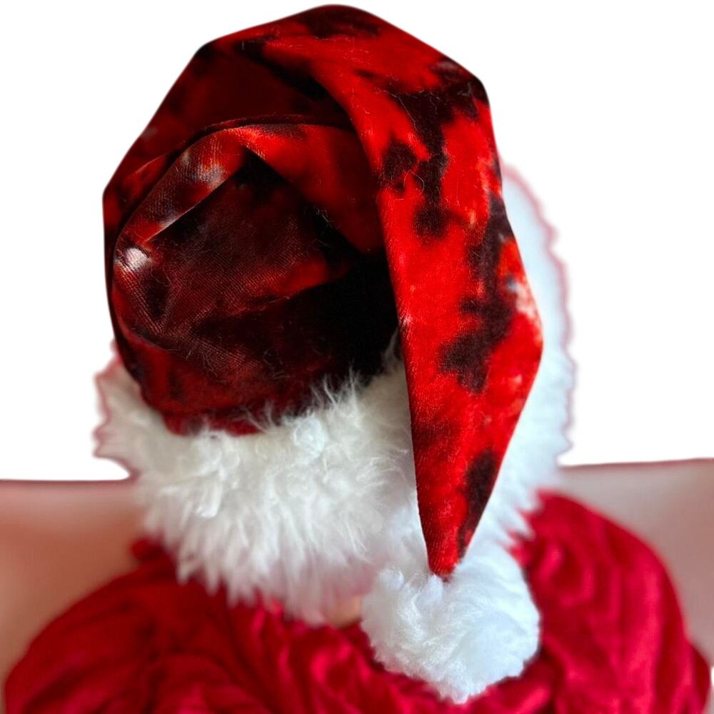 Handcrafted Tie-Dye Santa Hat